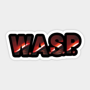 Shock rock art Logo - Wasp Sticker
